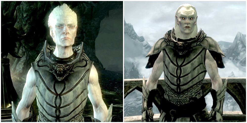 Two Snow Elves that can be found in the Dawnguard DLC