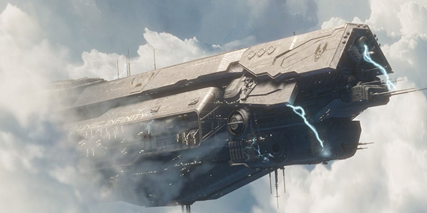 image of the UNSC Infinity Ship from Halo