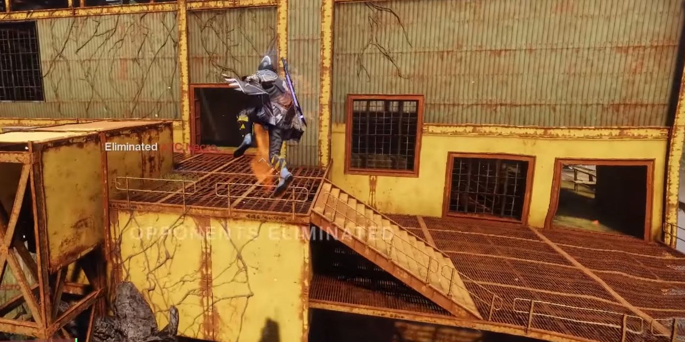 Using a ledge to glide - Destiny 2 Healer Warlock Mistakes