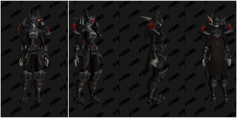 Venthyr Ebony Mail Set World of Warcraft Shadowlands