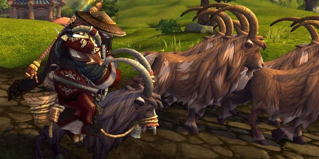 WoW Black Riding Goat Herding other Goats in Pandaria