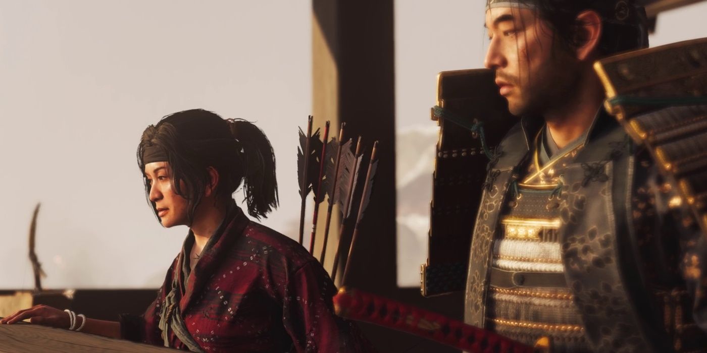 Yuna and Jin in Sumalee Montano voices Yuna in Ghost of Tsushima