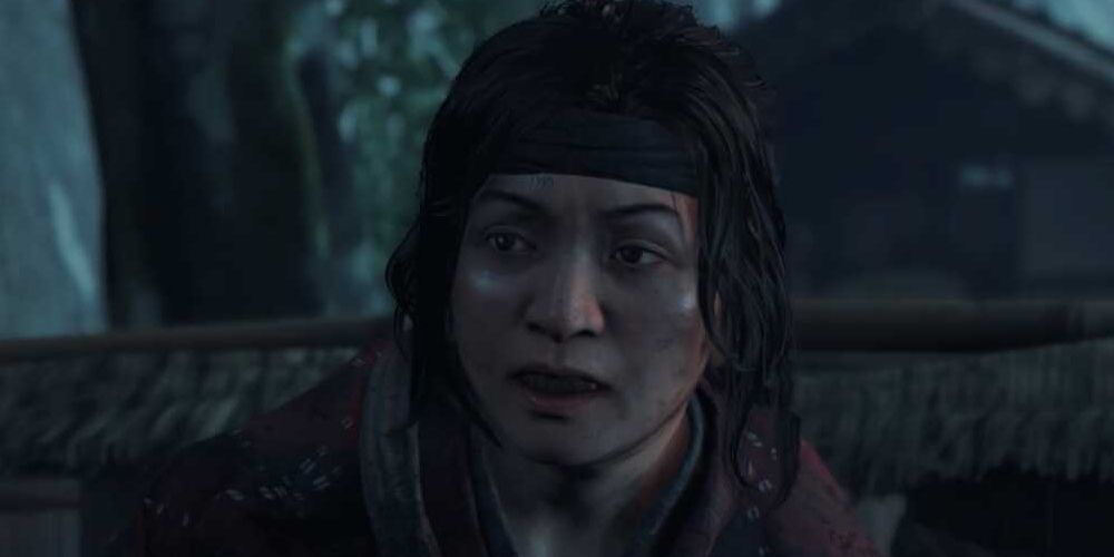 Yuna as a thief in Ghost of Tsushima