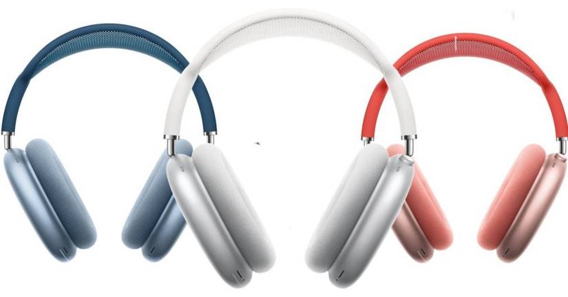 airpods max silver pink blue