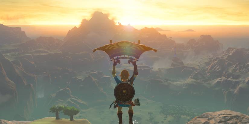 Breath of the Wild - Giliding through the open-world
