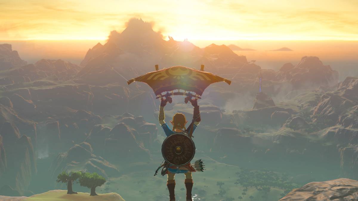 Breath of the Wild - Giliding through the open-world