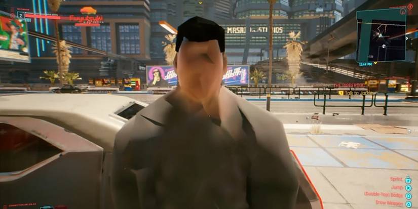Distorted face in Cyberpunk 2077