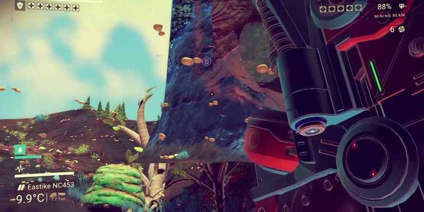 One of the many glitches found in No Man's Sky