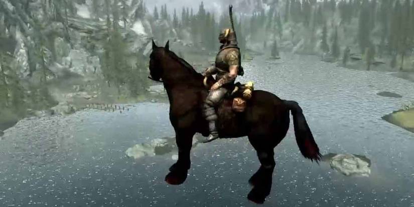 One of the many glitches found in Skyrim