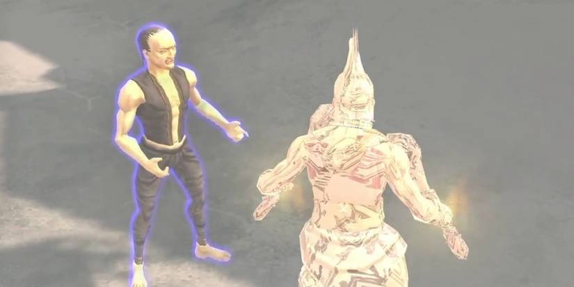 One of the many glitches found in Titan Quest