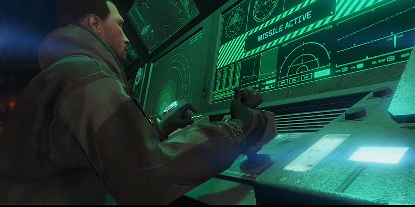 player piloting submarine