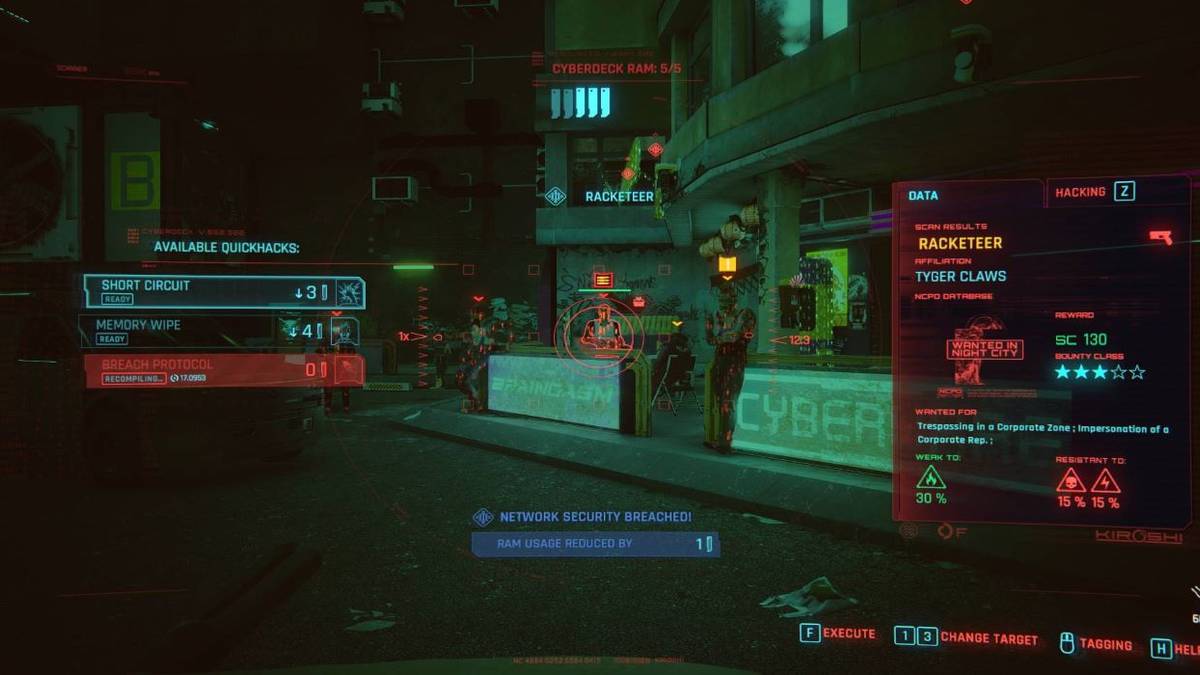 Cyberpunk 2077 New Quickhacks