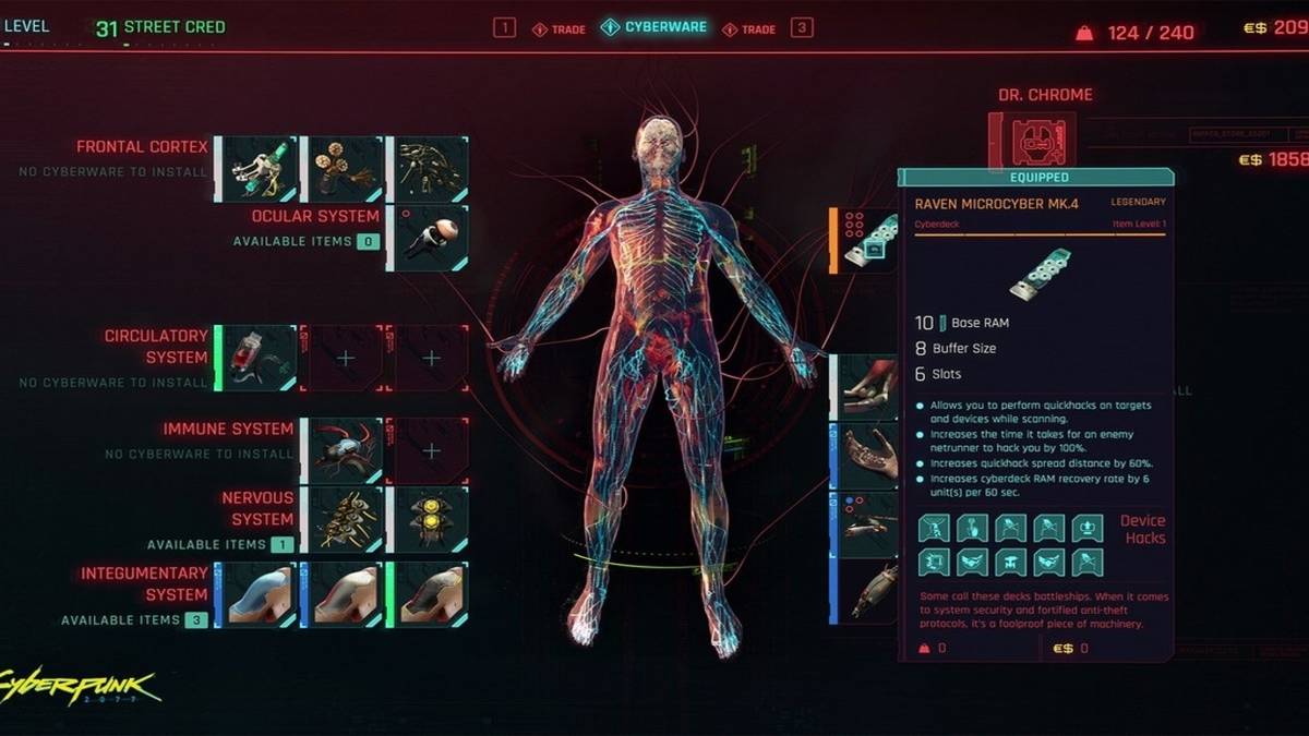 Cyberpunk Customization Options