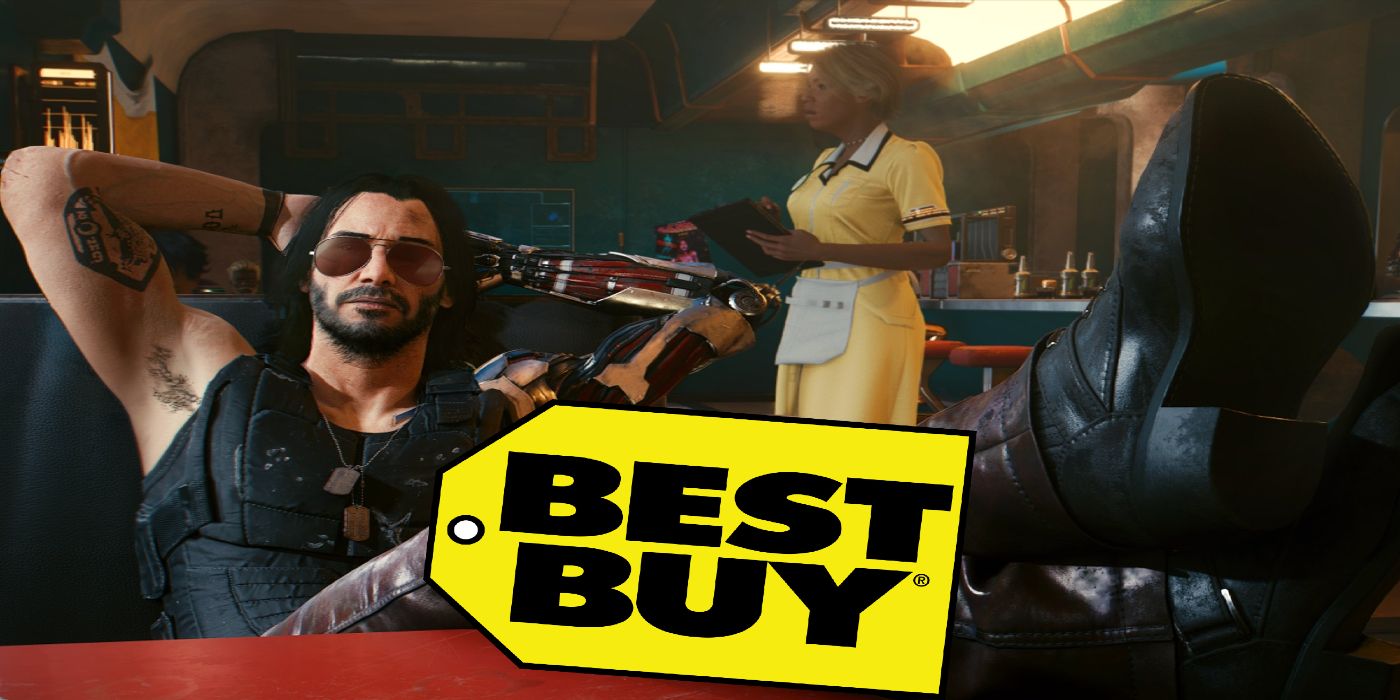 johnny silverhand with best buy logo