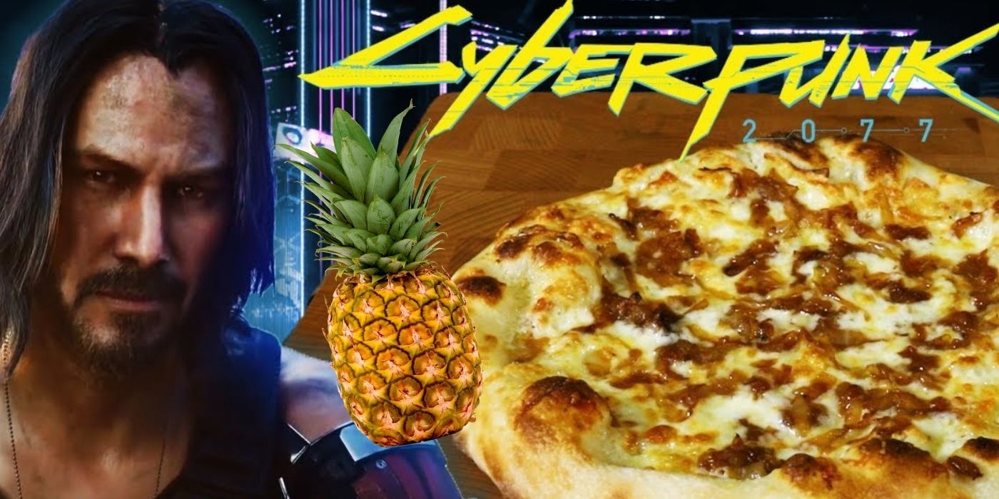 Cyberpunk 2077 pineapple on pizza joke