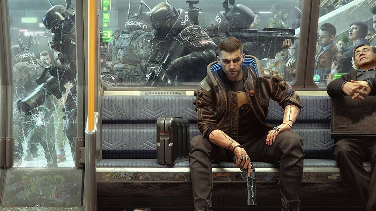 cyberpunk 2077 train transmission twitter cybernight cd projekt red