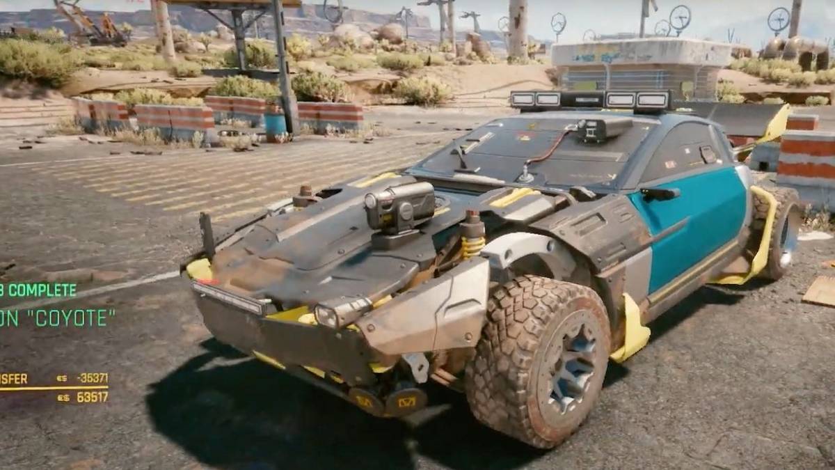 cyberpunk 2077 vehicle Mizutani Shion Coyote