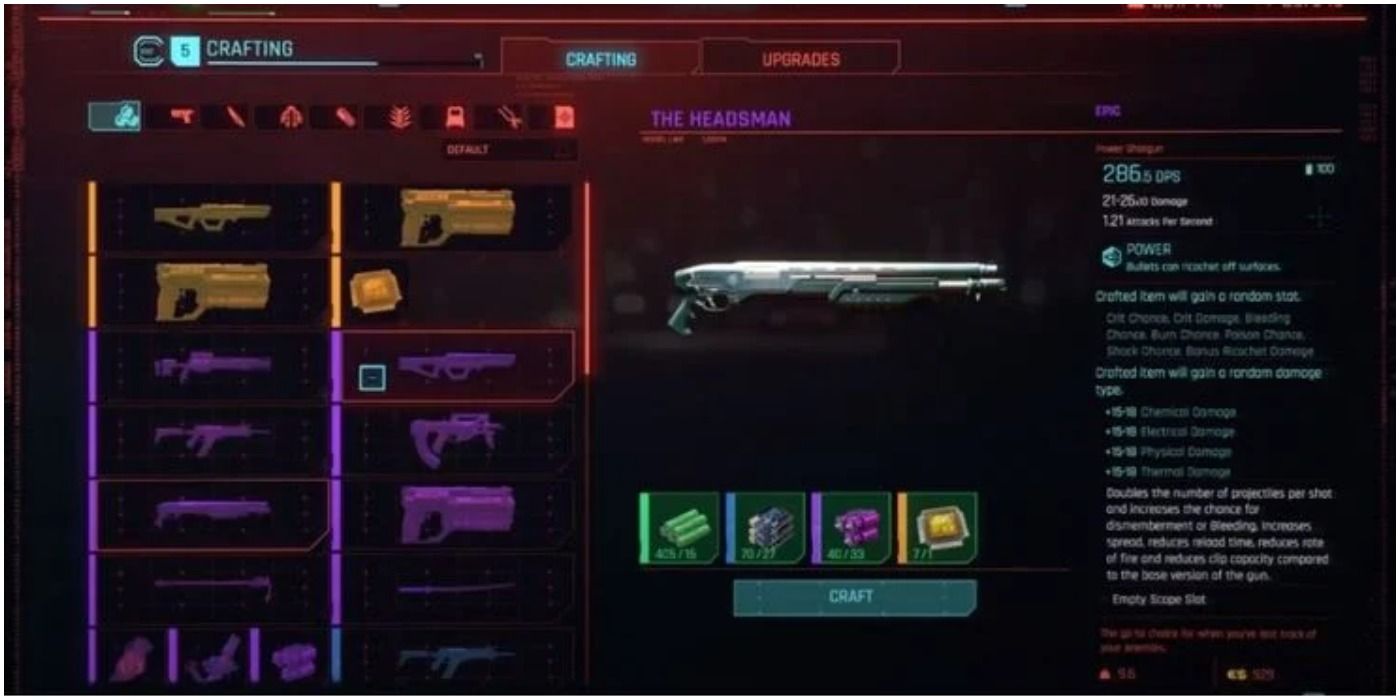 The headsman is one of the best weapons in Cyberpunk 2077