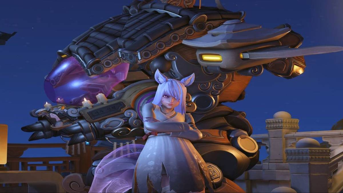 d.va skin from halloween terror 2020 with mech