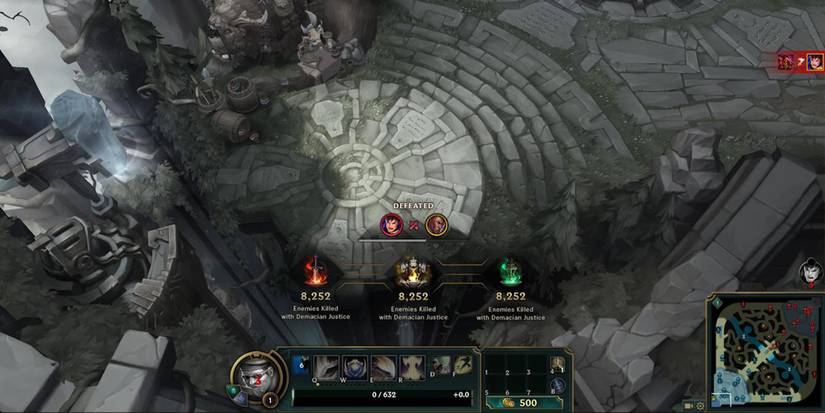 defeat screen in league of legends