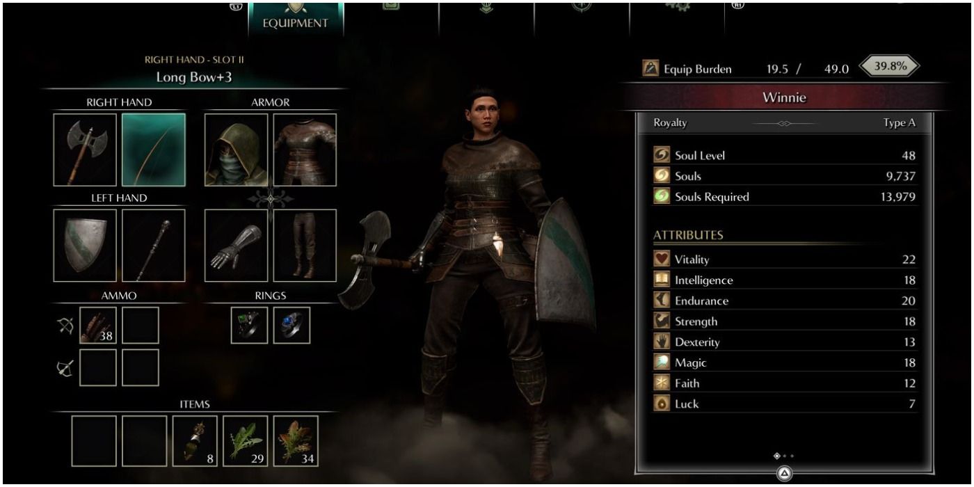 demons souls inventory