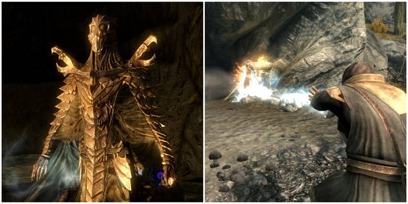 Dukaan beside an image of Frostbite being cast