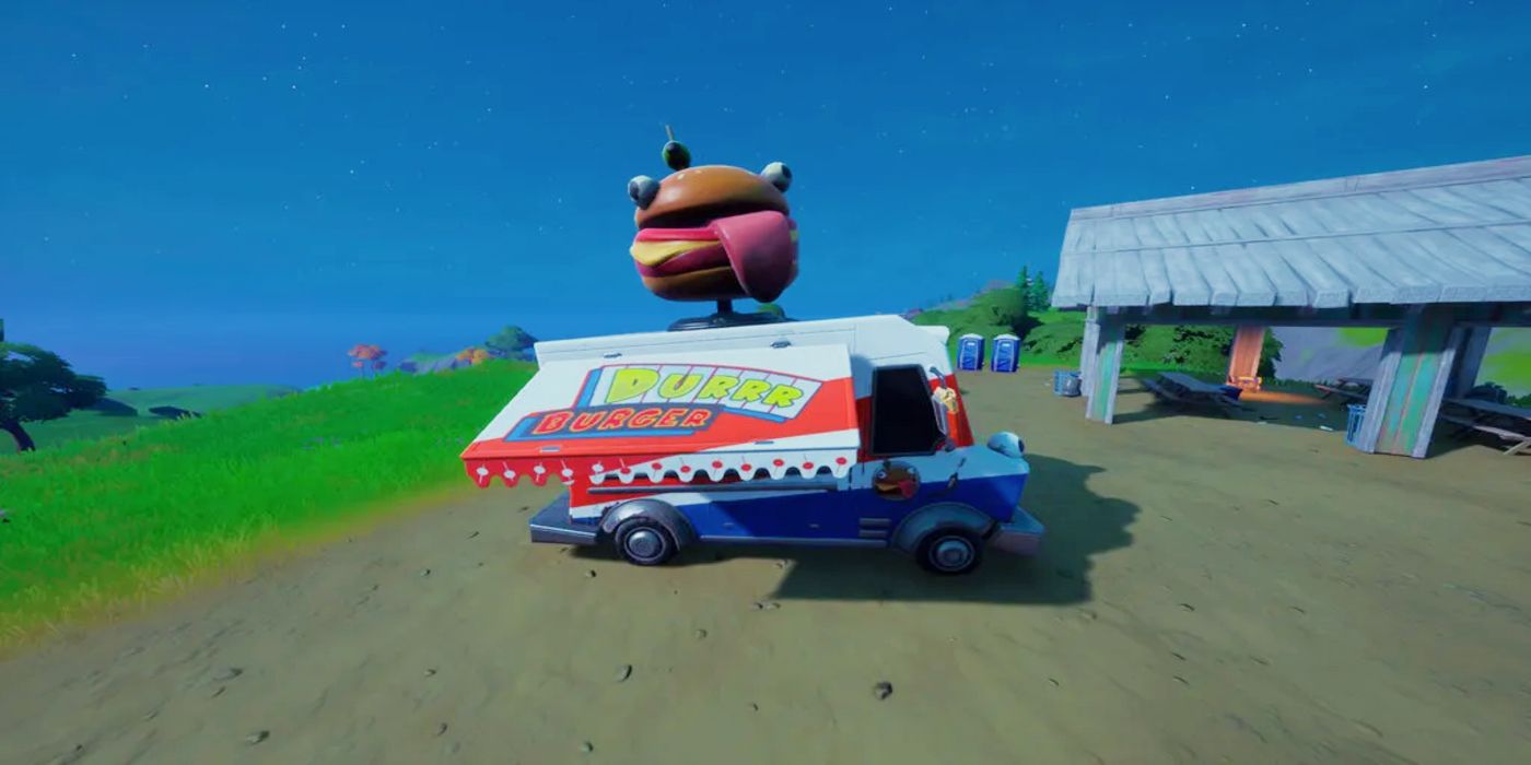 Fortnite How To Land At Durrr Burger Or Durrr Burger Food Truck