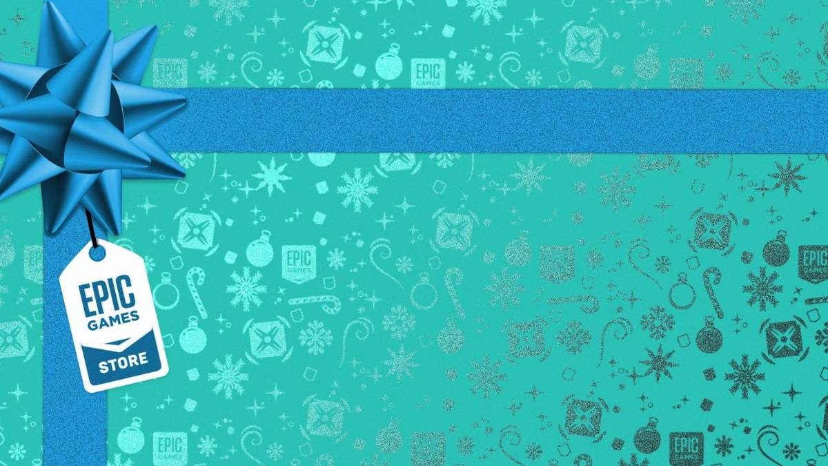 epic games store free game gift wrap turquoise