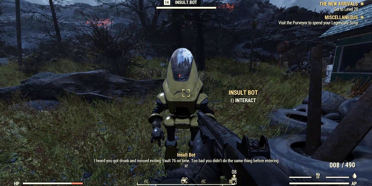 unique non-hostile protectron from fallout 76