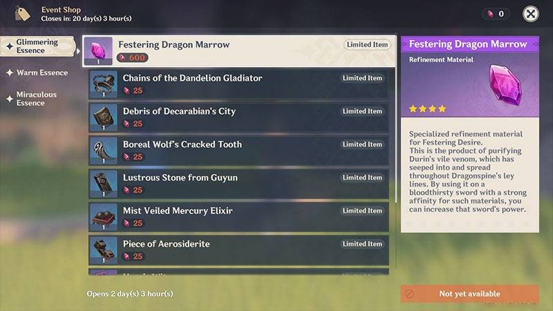 Festering Dragon Marrow How to Get