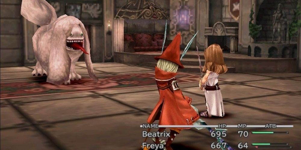 Freya and Beatrix in battle in Final Fantasy 9.