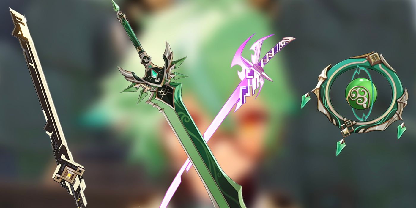 mihoyo dendro jade weapons