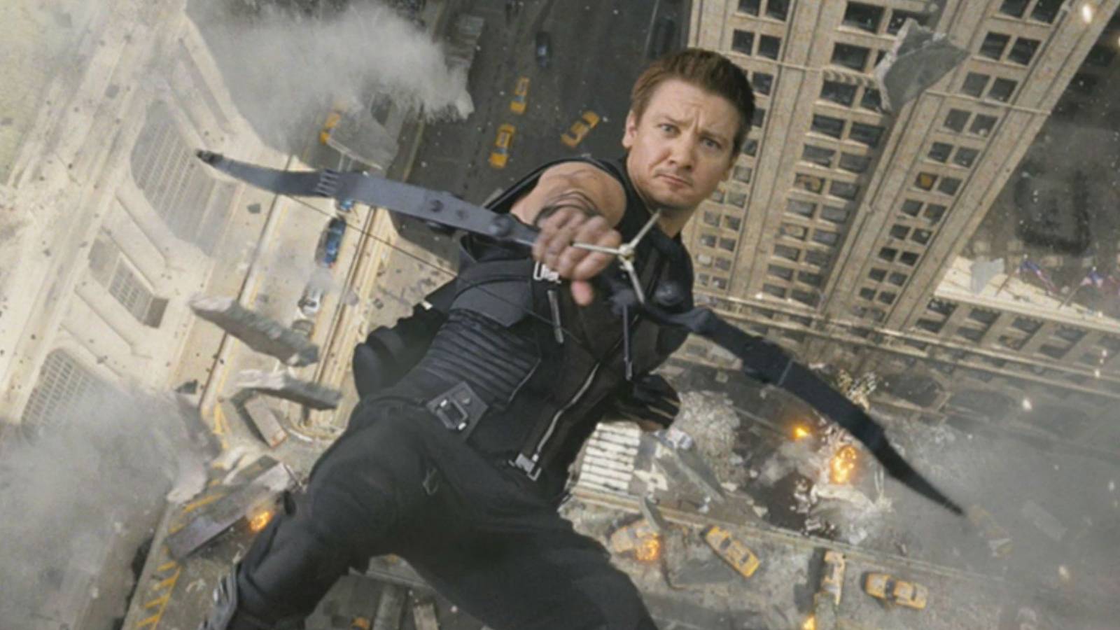 hawkeye avengers rooftop jeremy renner