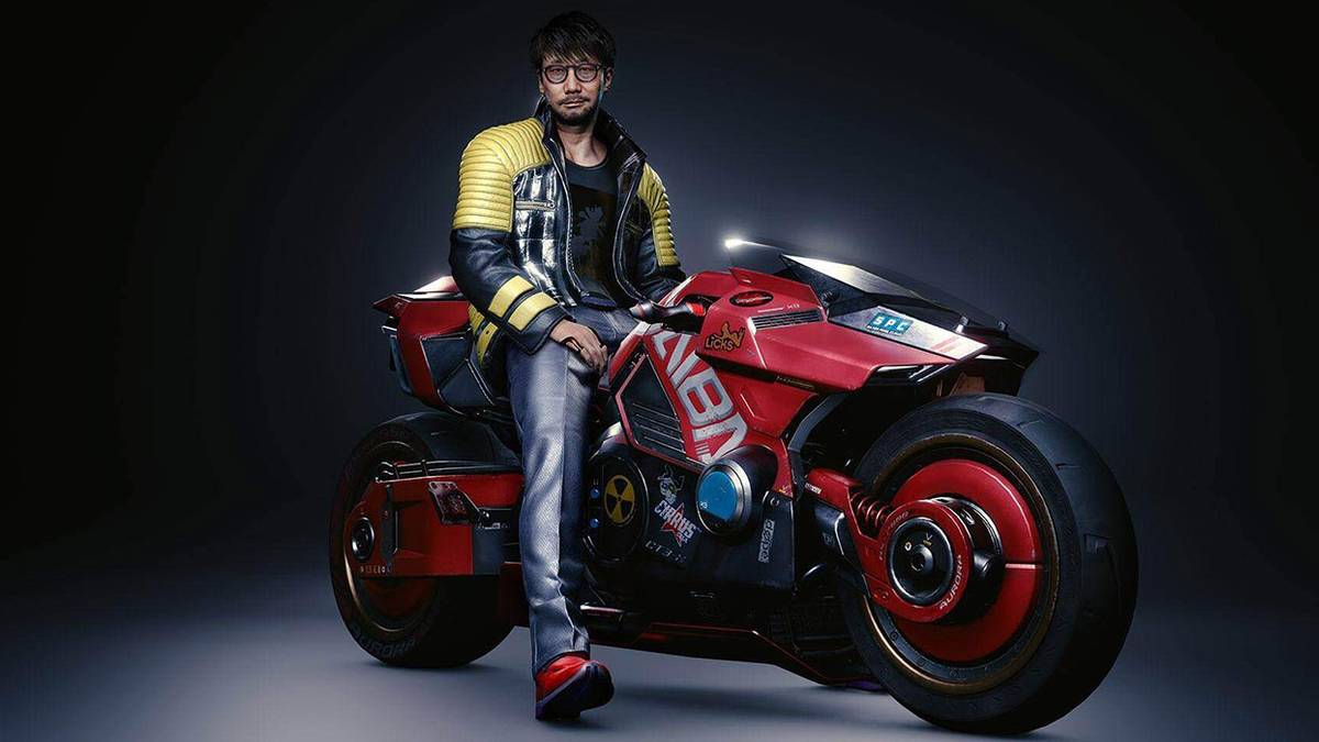 hideo kojima cyberpunk 2077 character model motorcycle