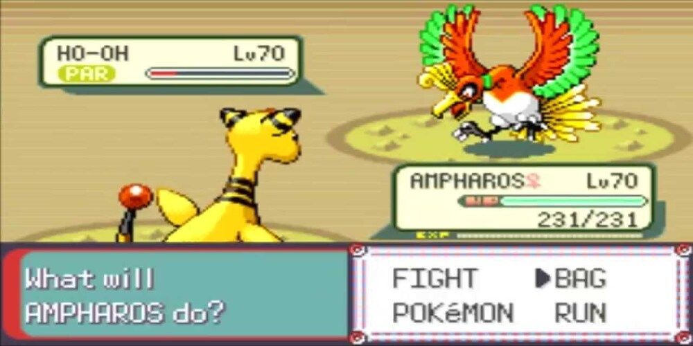 A Ho-Oh in battle