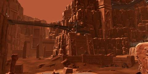 korriban landscape in Star wars Knights of the old republic