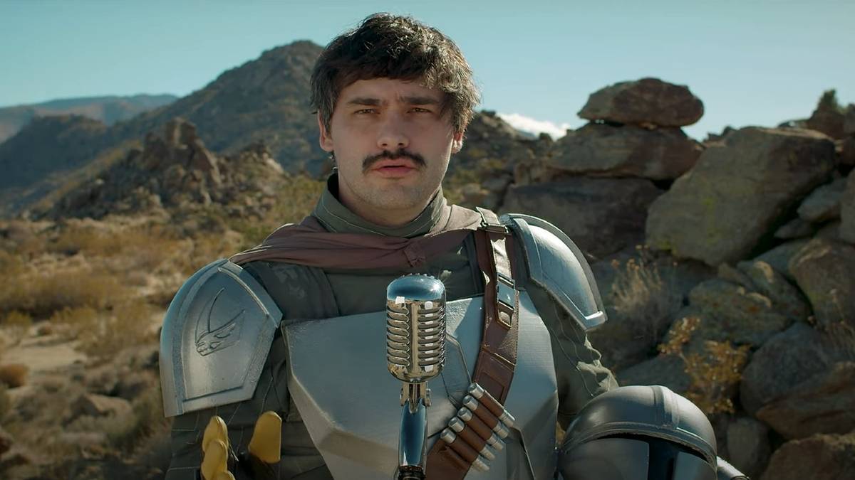 the mandalorian ryan tellez warp zone din djarin parody