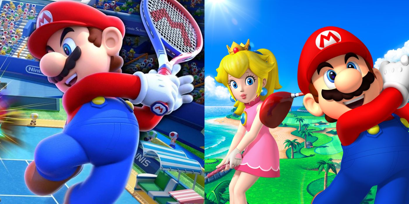 Mario Golf and Mario Tennis