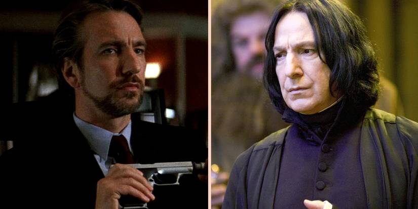 Alan Rickman as Hans Gruber & Severus Snape
