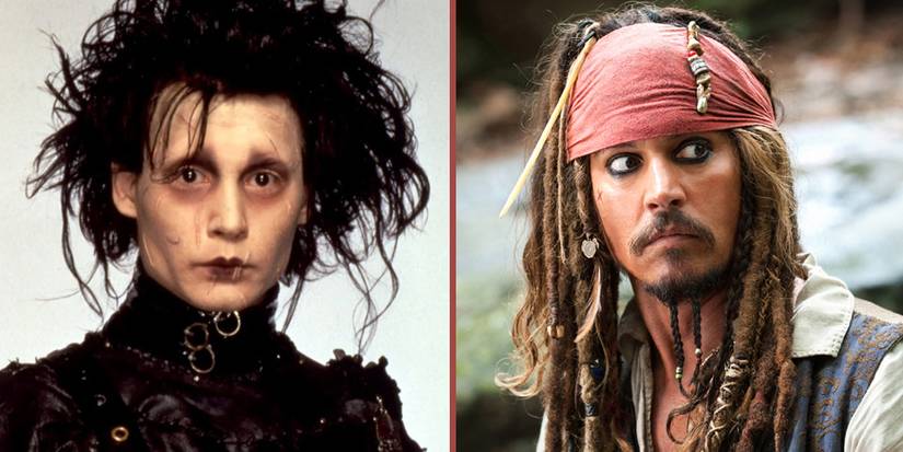 Johnny Depp as Edward Scissorhands & Captain Jack Sparrow