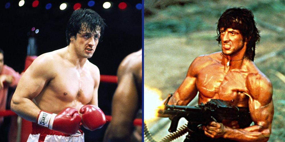 Sylvester Stallone as Rocky & Rambo