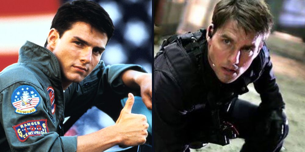 Tom Cruise as Lt. Pete "Maverick" Mitchell & Ethan Hunt