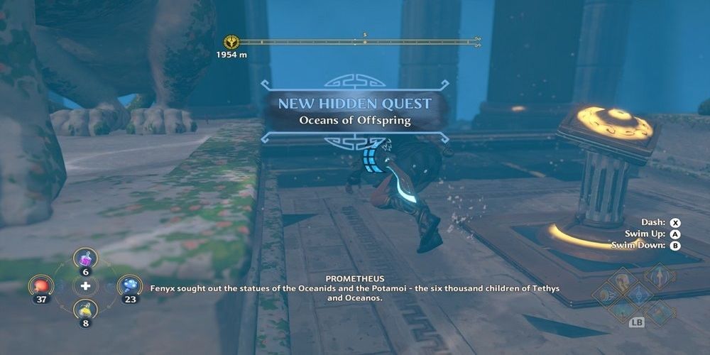 oceans of the offspring quest in Immortals Fenyx Rising