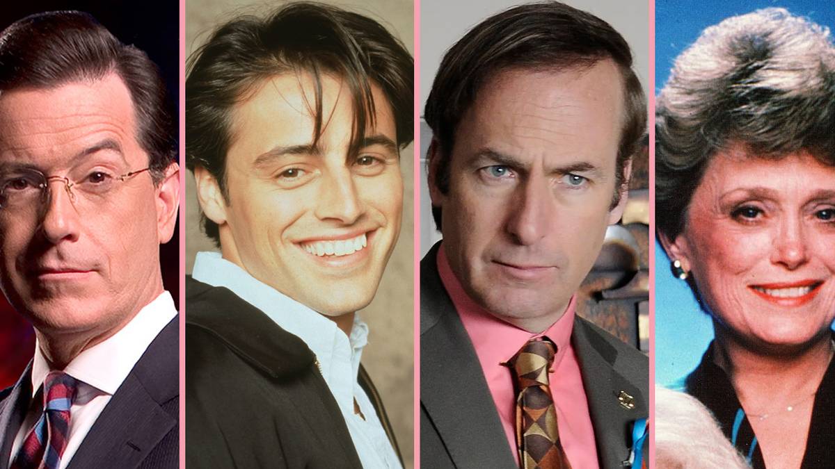 Stephen Colbert, Joey from Friends, Saul Goodman and Blanche from The Golden Girls
