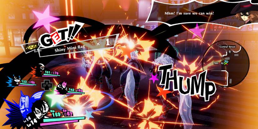 persona 5 strikers gameplay frame