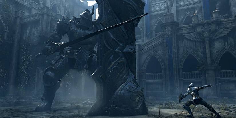 Giant Polearm boss demon's souls