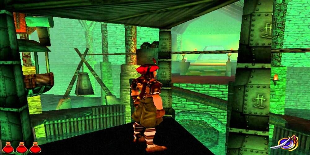 Глядя на окружающую среду в Prince of Persia 3D