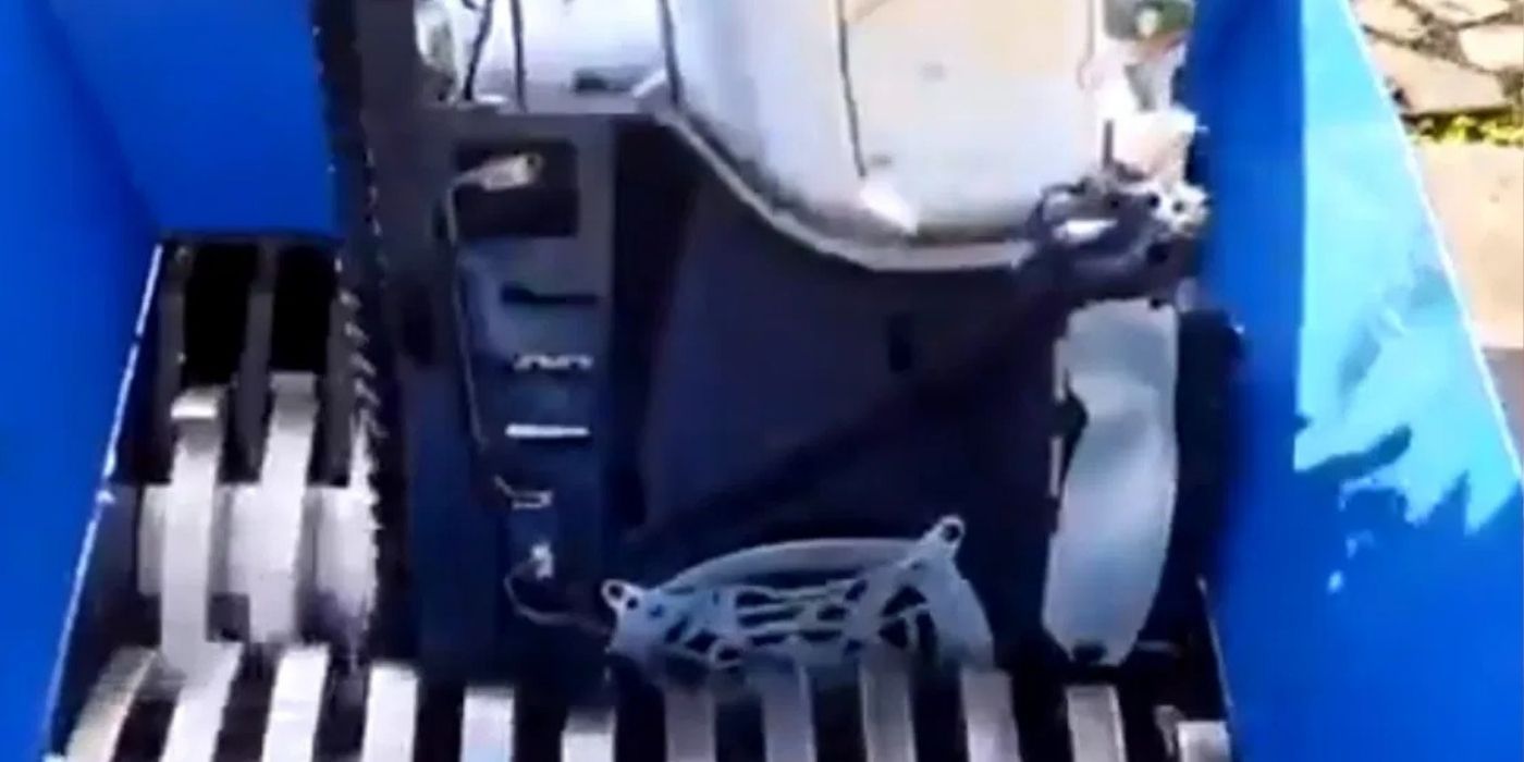 Viral Video Shows PS5 Being Destroyed in Shredder