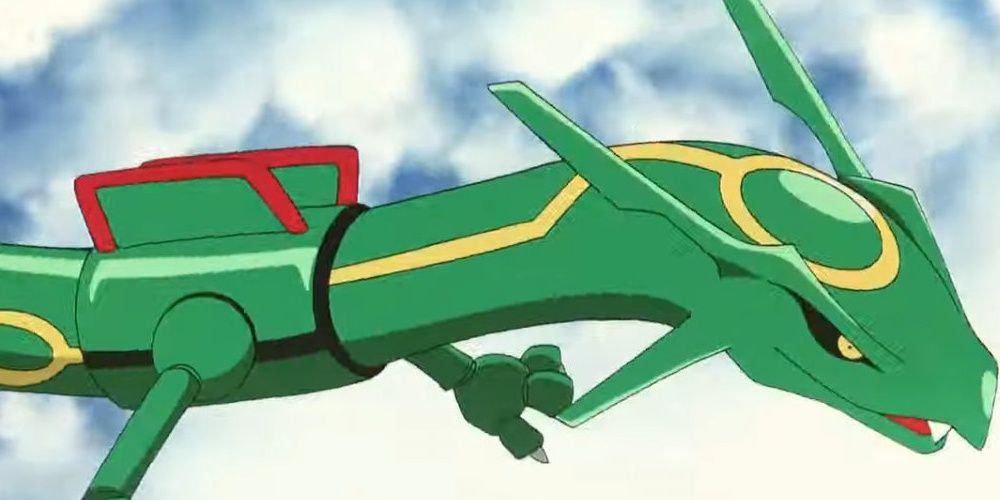 Pokemon Rayquaza flying