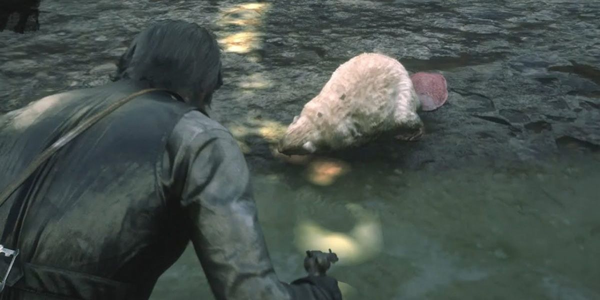 A beaver in Read Dead Redemption 2
